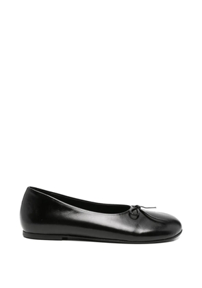 Paloma Wool Napoli bow-detail leather ballet flats - Black