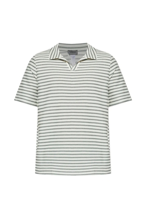 Hanro striped V-neck T-shirt - Neutrals