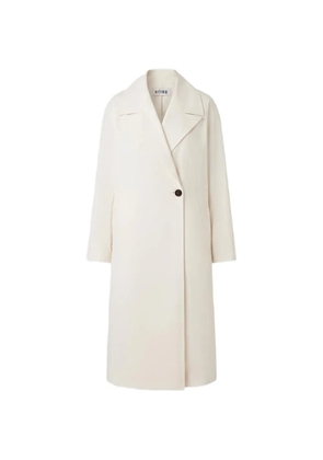 Róhe crushed-effect oversized coat - Neutrals