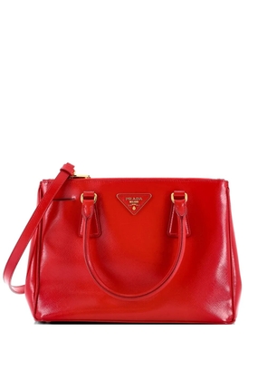 Prada Pre-Owned Double Zip Lux Vernice Saffiano Leather Mini tote bag - Red