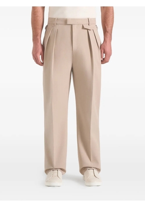 Manière De Voir Pierre twin-pleat tailored trousers - Neutrals