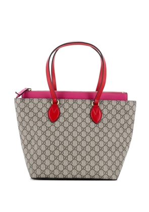 Gucci Pre-Owned Linea A Zip GG Coated Canvas and Leather Medium tote bag - Brown