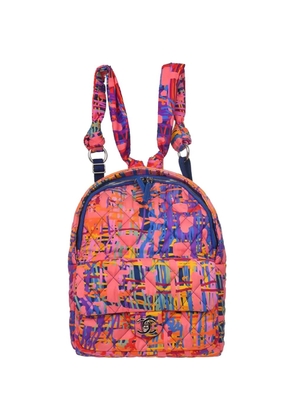 CHANEL Pre-Owned 2017 abstract-print quilted backpack - Pink