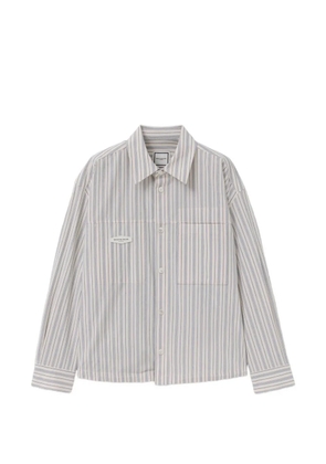 Wooyoungmi striped embroidered shirt - Neutrals