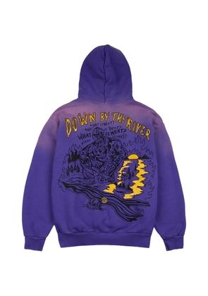 Warren Lotas graphic-print hoodie - Purple