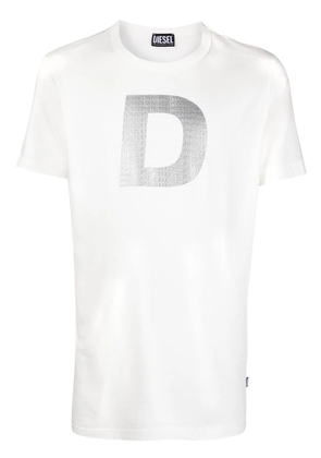 Diesel logo-embossed crew-neck T-shirt - White
