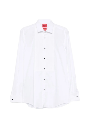 HUGO pleated-front shirt - White