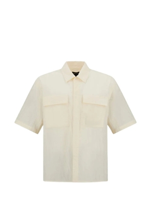 Laminar flap-pocket short-sleeve shirt - Neutrals