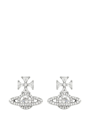 Vivienne Westwood Mila crystal-embellished orb earrings - Silver