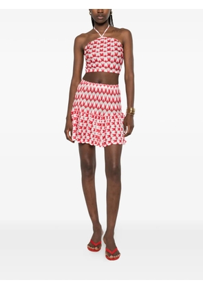 Missoni zigzag-knit halterneck top - Red