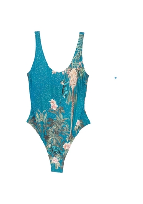 Mazzei glitter-effect swimsuit - Blue