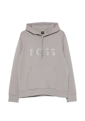 BOSS Soody logo-print hoodie - Grey