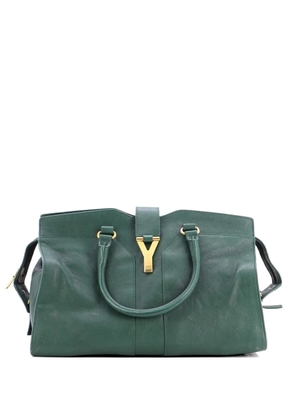 Saint Laurent Pre-Owned Chyc Cabas Leather Medium tote bag - Green