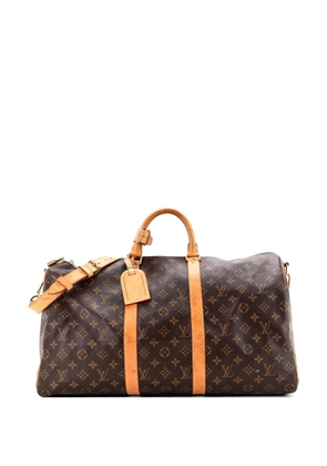Louis Vuitton Pre-Owned Keepall Bandouliere Bag Monogram Canvas 50 travel bag - Brown