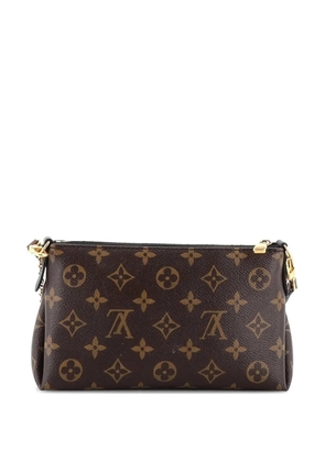 Louis Vuitton Pre-Owned Pallas Monogram Canvas with Leather clutch bag - Brown