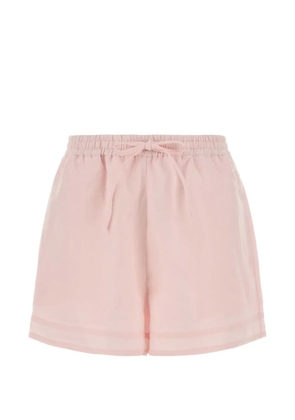 Le Kasha drawstring-waist linen shorts - Pink