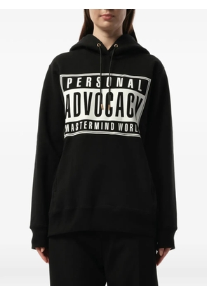 Mastermind Japan logo-print drawstring hoodie - Black