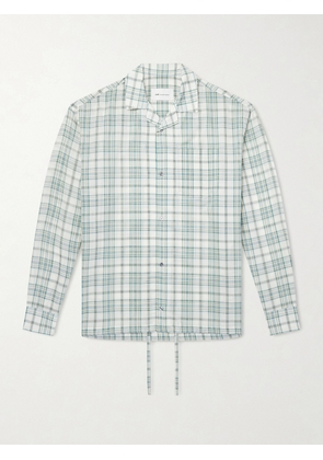 AMI PARIS - Checked Poplin Shirt - Men - Green - EU 37