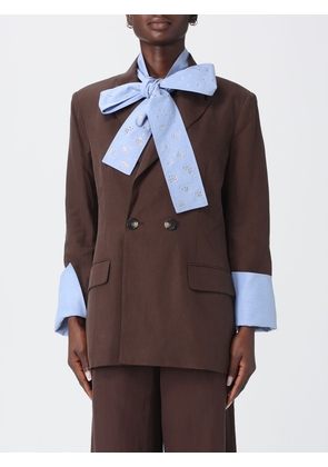 Jacket LIU JO Woman color Brown