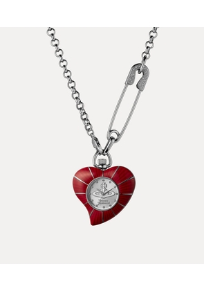 Vivienne Westwood Heart Pendant Watch Stainless Steel Women