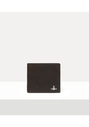 Vivienne Westwood Man. Billfold Wallet Leather Dark-brown One Size Men