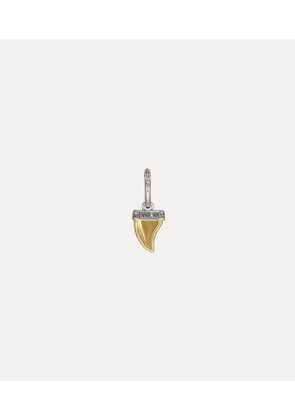 Vivienne Westwood Man. Shark Tooth Single Earring Platinum-gold-black-patina Platinum-gold-black-patina Men