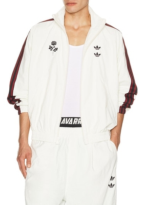 Adidas Originals x Willy Chavarria Woven Track Jacket in Off White - White. Size S (also in XS, M, L, XL/1X, XXL/2X).