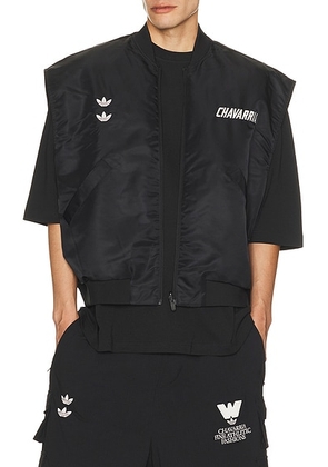 Adidas Originals x Willy Chavarria Padded Vest in Black - Black. Size M (also in L, XL/1X).