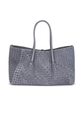 Bottega Veneta Large Pinacoteca Bag in Cloudy Indigo  Gray  & Muse Brass - Grey. Size all.