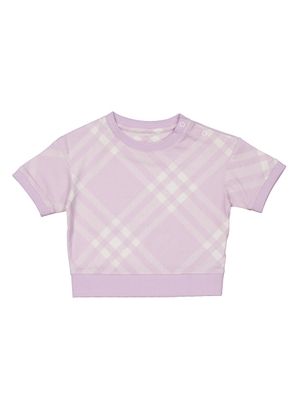 Burberry Toddler Check Print Cotton Jersey T-Shirt