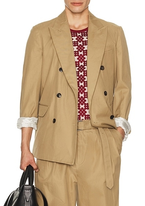 Dries Van Noten Balto Jacket in Camel - Tan. Size 50 (also in 46, 48).