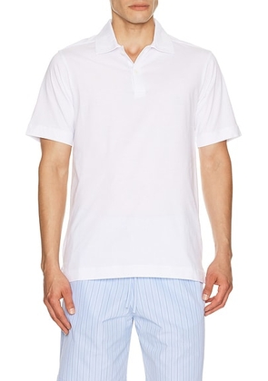 Dries Van Noten Helder Polo in White - White. Size S (also in M, L, XL/1X).
