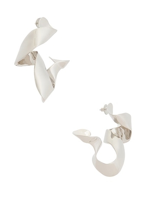 Dries Van Noten Brass Palladium Plated Earrings in Silver - Metallic Silver. Size all.