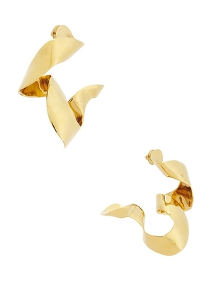 Dries Van Noten Brass Earrings in Brass - Metallic Gold. Size all.