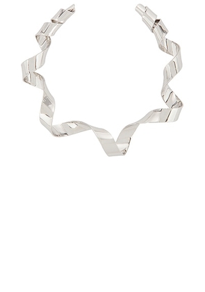 Dries Van Noten Brass Palladium Plated Necklace in Silver - Metallic Silver. Size all.