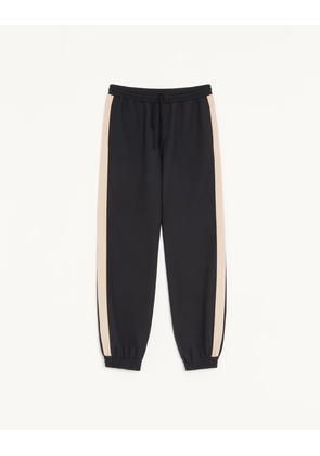 Valentino Valentino Nylon Trousers With Vgold Man BLACK/BUTTER L