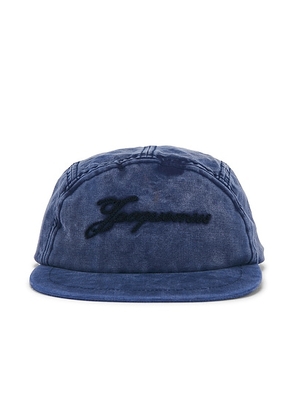 JACQUEMUS La Casquette Gardian in Blue - Blue. Size 56 (also in 58, 60).