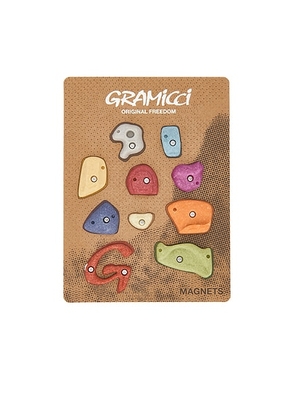Gramicci Climbing Holds Magnets in Multi - Red,Green. Size all.