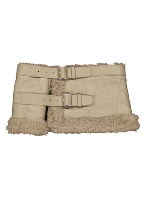 Burberry Shearling Buckled Collar