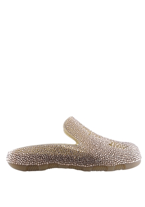 Burberry Crystal-Embellished Stingray Clogs, Brand Size 42 ( US Size 9 )