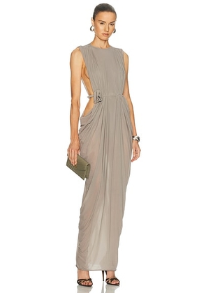 Maygel Coronel Baluarte Dress in Arcilla - Grey. Size M/L (also in ).