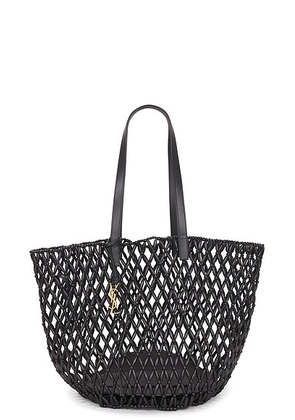 Saint Laurent Panier Medium Bag in Nero & Nero - Black. Size all.