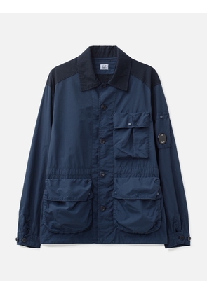 Flatt Nylon Mixed Button Lens Jacket
