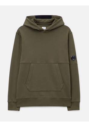 Diagonal Raised Fleece Hooded Lens Sweatshirt