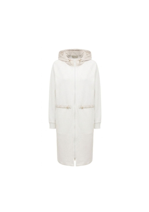 Herno White Cotton Coat - 42
