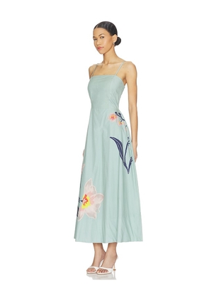 Cleobella Riley Ankle Dress in Sage. Size S. Also in XS, M, L, XL.