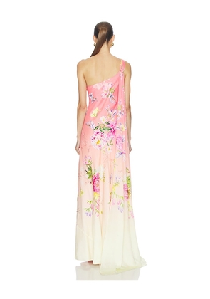 HEMANT AND NANDITA One Shoulder Sash Dress in Pink. Size S. Also in XS, M, L, XL, XXL.