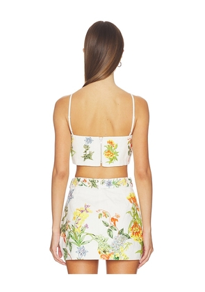 HEMANT AND NANDITA Bustier Top in White. Size XXS. Also in XS, M, L, XXL.