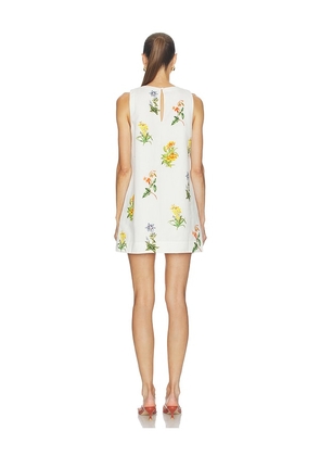 HEMANT AND NANDITA Shift Mini Dress in White. Size S. Also in XXS, M, L, XXL.