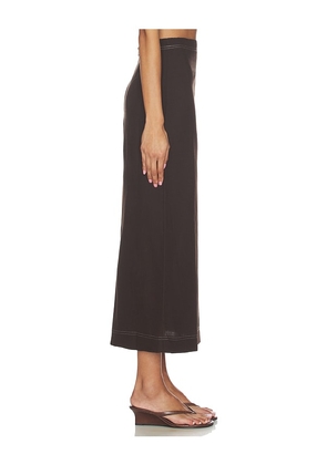 ALIGNE Mia Linen Mix Skirt in Chocolate. Size 4. Also in 0, 2, 12.